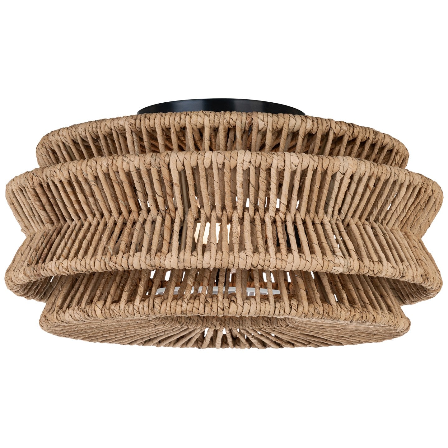 Visual Comfort Signature Canada - CHC 4015BZ/NAB - LED Semi-Flush Mount - Antigua - Bronze and Natural Abaca