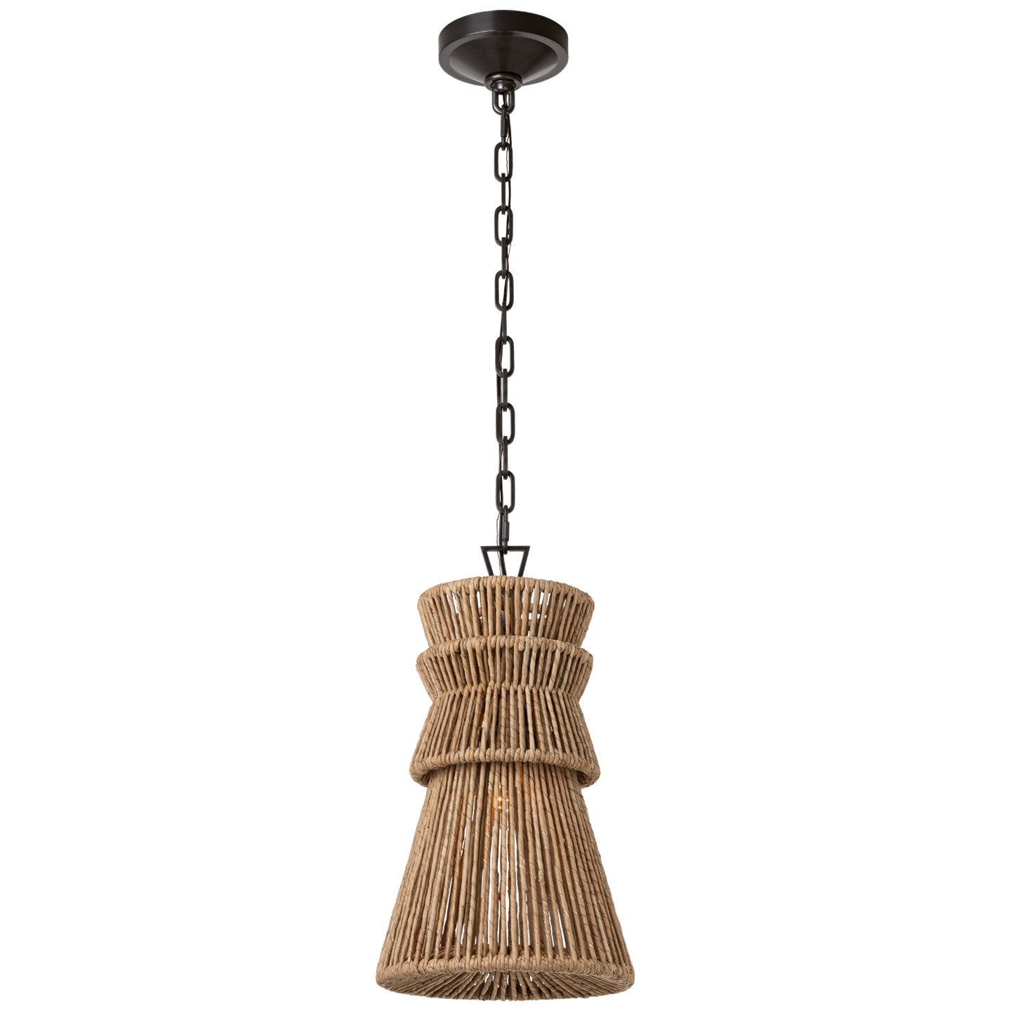 Visual Comfort Signature Canada - CHC 5020BZ/NAB - LED Pendant - Antigua - Bronze and Natural Abaca