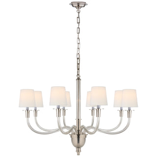 Visual Comfort Signature Canada - TOB 5032PN-L - Eight Light Chandelier - Vivian - Polished Nickel
