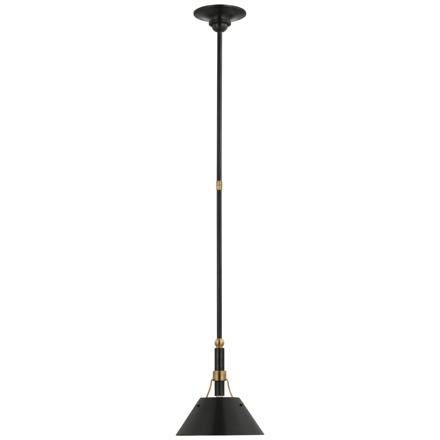Visual Comfort Signature Canada - TOB 5722BZ/HAB-BZ - LED Pendant - Turlington - Bronze and Hand-Rubbed Antique Brass