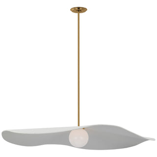 Visual Comfort Signature Canada - WS 5042HAB-WHT - LED Pendant - Mahalo - Hand-Rubbed Antique Brass
