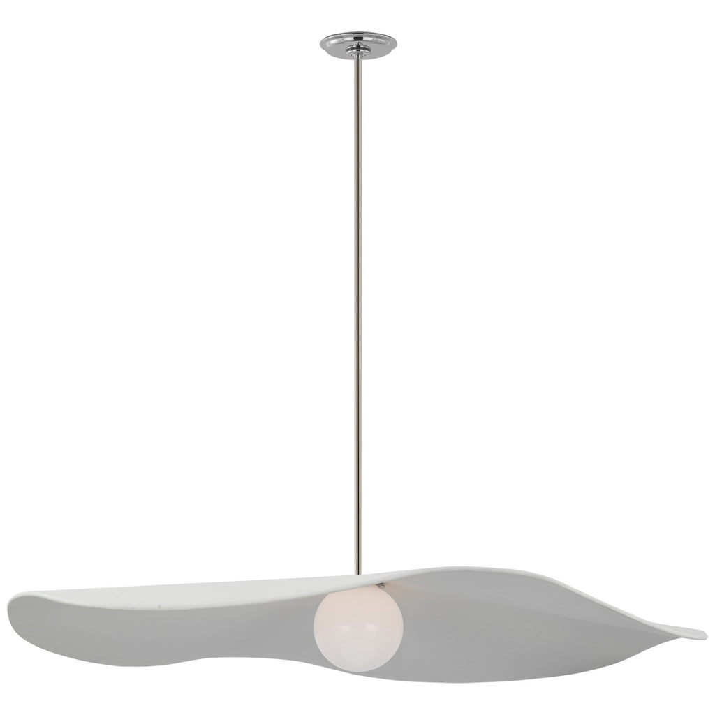 Visual Comfort Signature Canada - WS 5042PN-WHT - LED Pendant - Mahalo - Polished Nickel