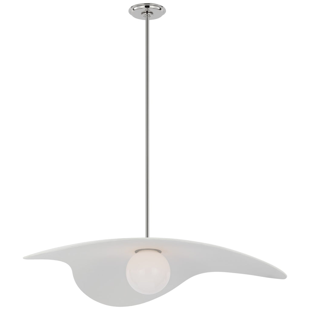 Visual Comfort Signature Canada - WS 5048PN-WHT - LED Pendant - Mahalo - Polished Nickel