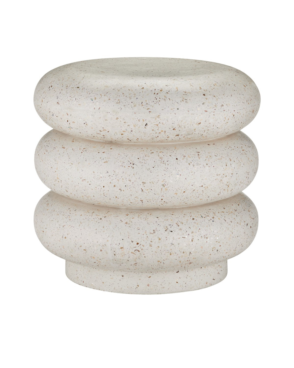 Cusani Ivory Terrazzo Stool