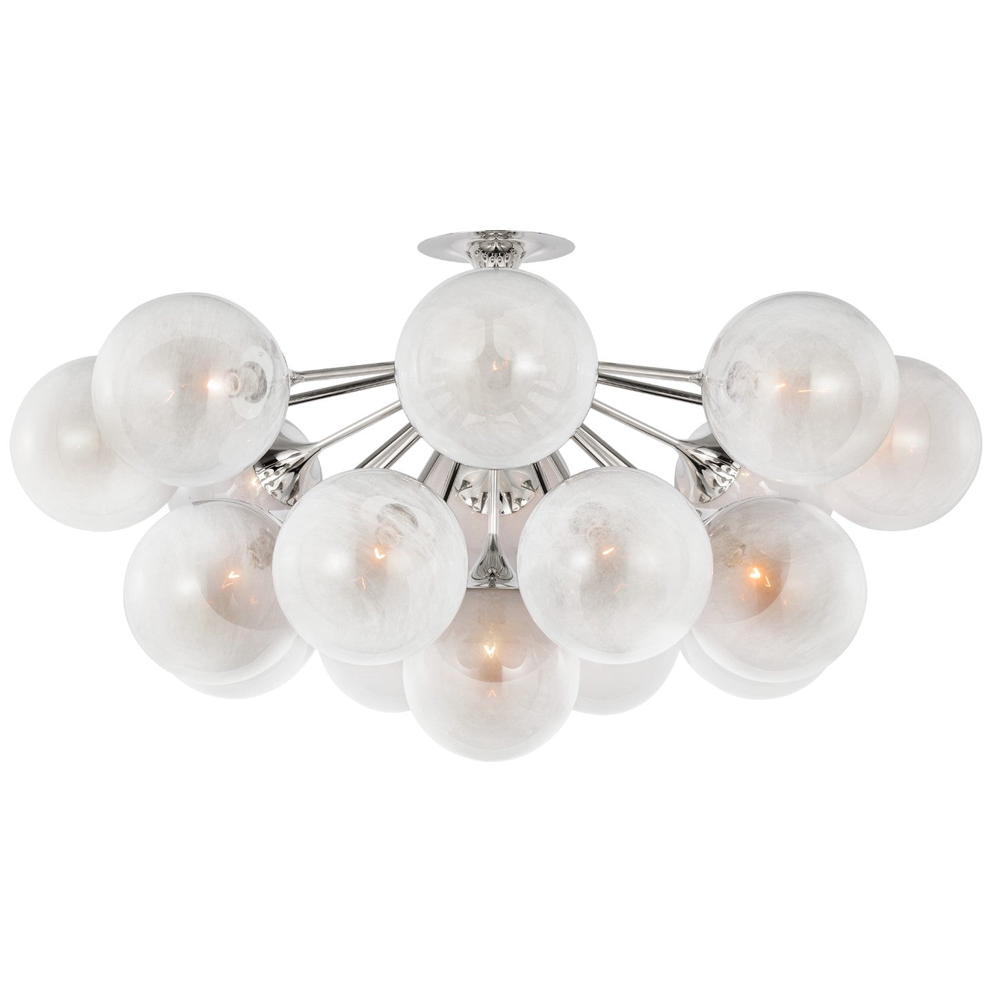 Visual Comfort Signature Canada - ARN 4404PN-WG - LED Flush Mount - Cristol - Polished Nickel