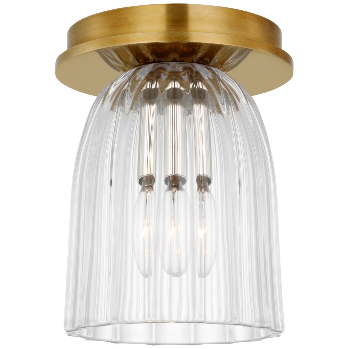 Visual Comfort Signature Canada - ARN 4500HAB-CG - LED Flush Mount - Asalea - Hand-Rubbed Antique Brass