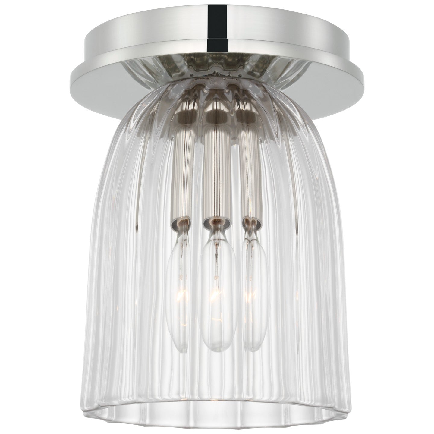 Visual Comfort Signature Canada - ARN 4500PN-CG - LED Flush Mount - Asalea - Polished Nickel