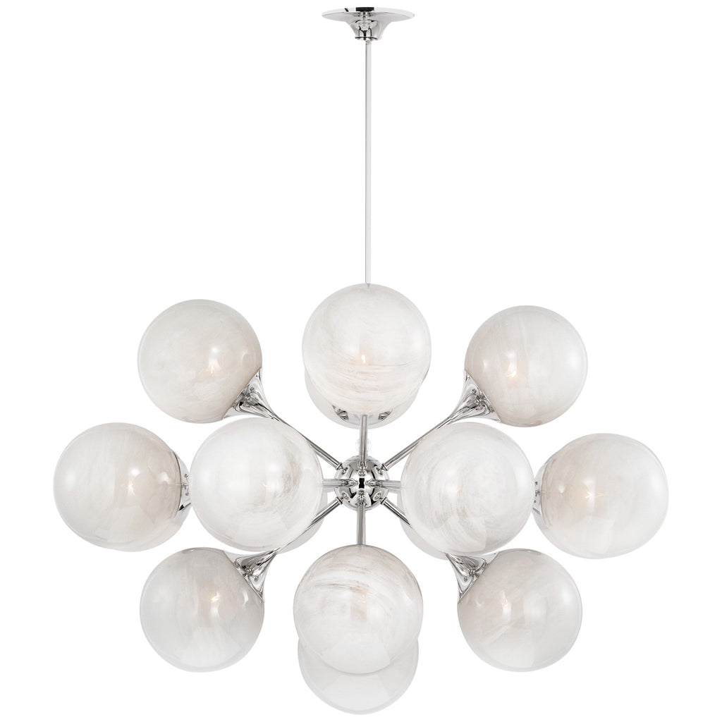 Visual Comfort Signature Canada - ARN 5404PN-WG - LED Chandelier - Cristol - Polished Nickel