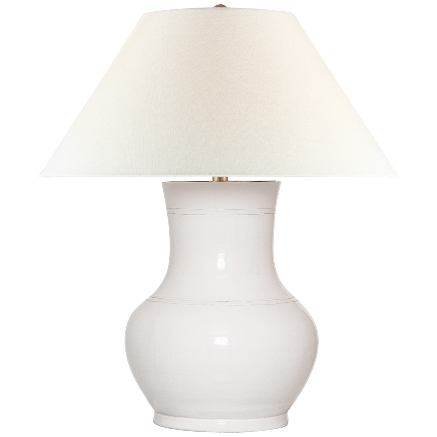 Visual Comfort Signature Canada - CHA 8645GWC-L - LED Table Lamp - Sorrento - Glossy White Crackle