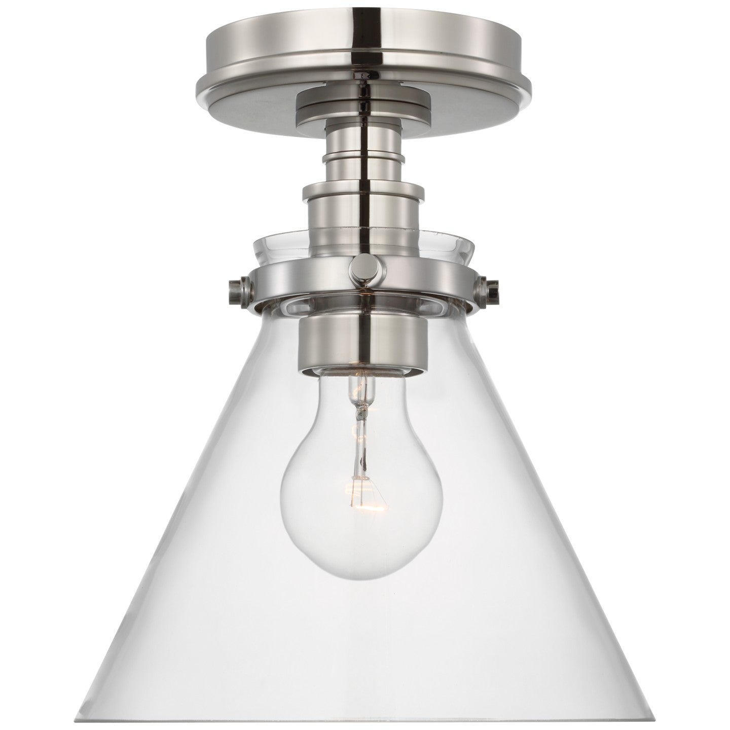 Visual Comfort Signature Canada - CHC 4525PN-CG - LED Flush Mount - Parkington - Polished Nickel
