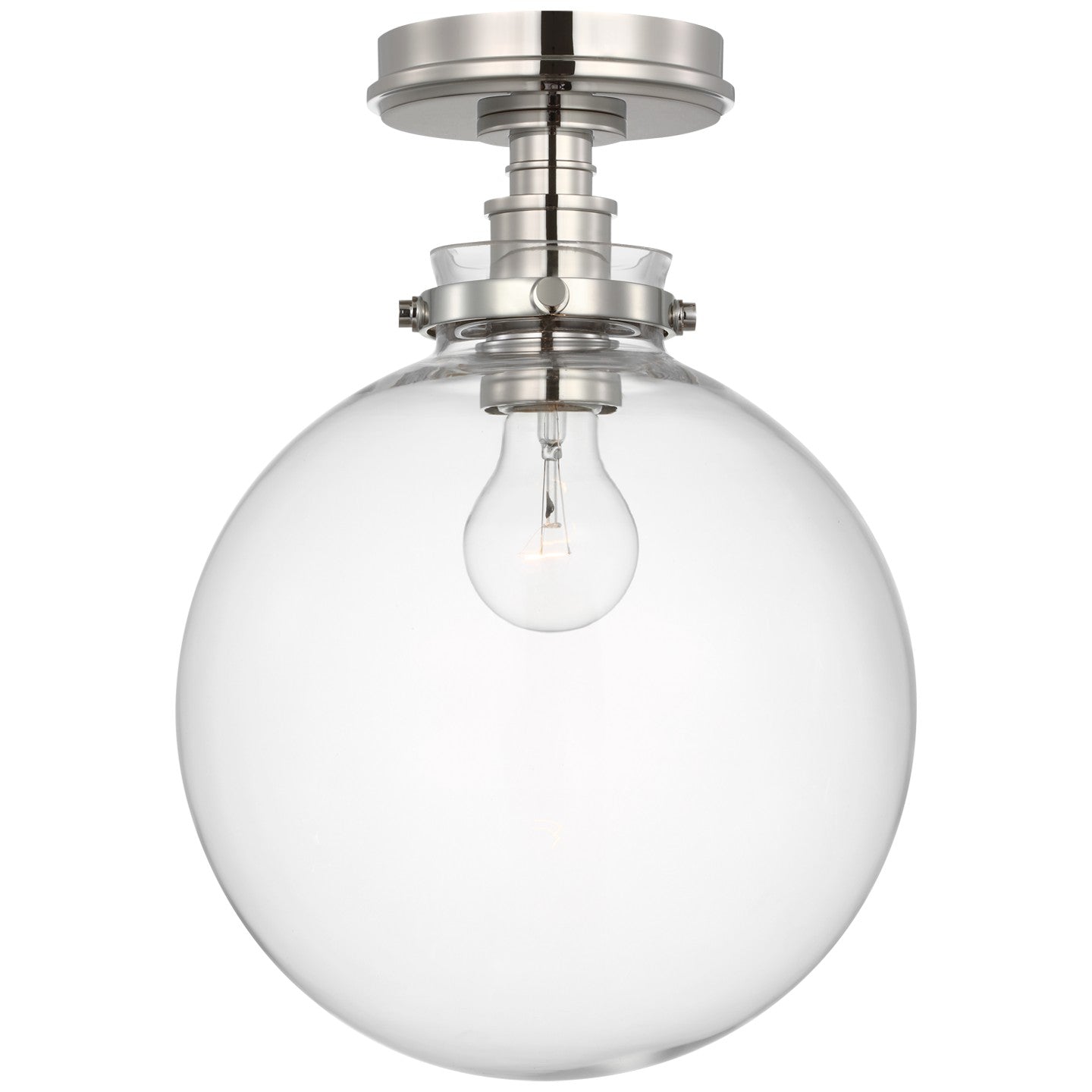 Visual Comfort Signature Canada - CHC 4526PN-CG - LED Flush Mount - Parkington - Polished Nickel