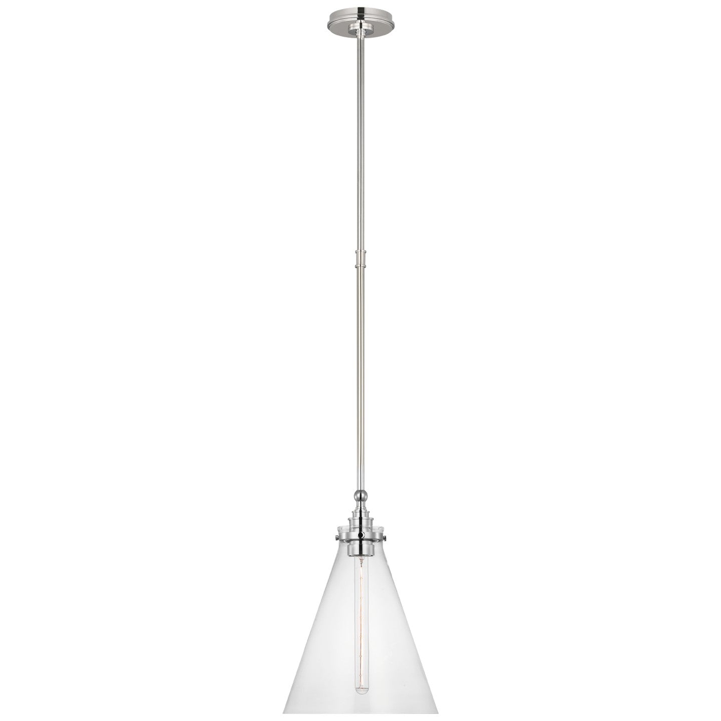 Visual Comfort Signature Canada - CHC 5530PN-CG - LED Pendant - Parkington - Polished Nickel