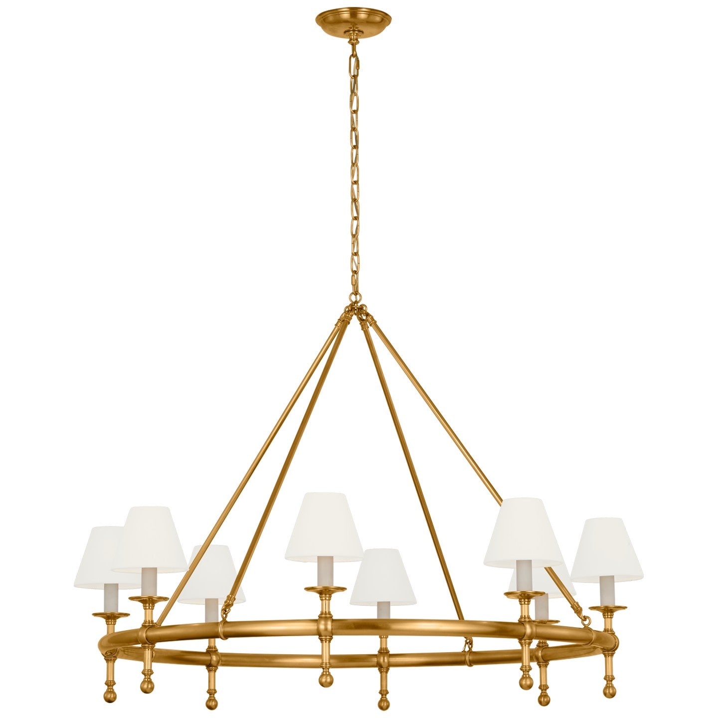 Visual Comfort Signature Canada - CHC 5819AB-L - LED Chandelier - Classic - Antique-Burnished Brass