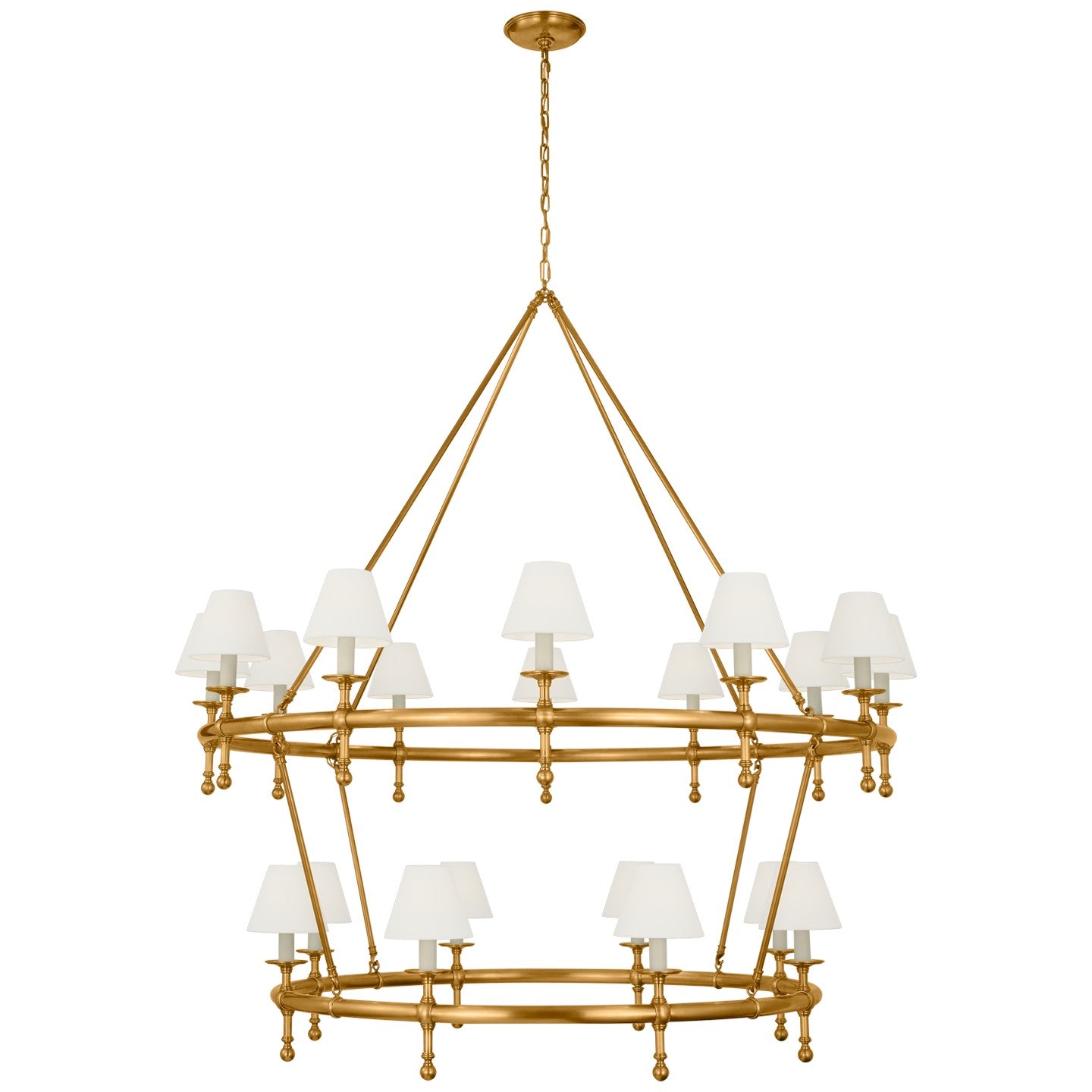 Visual Comfort Signature Canada - CHC 5825AB-L - LED Chandelier - Classic - Antique-Burnished Brass