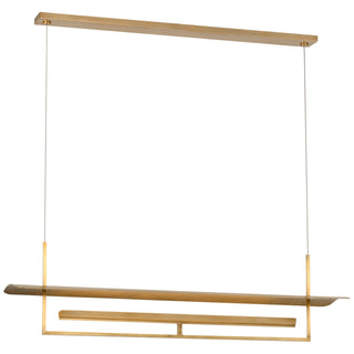 Visual Comfort Signature Canada - IKF 5140HAB - LED Linear Chandelier - Tristan - Hand-Rubbed Antique Brass