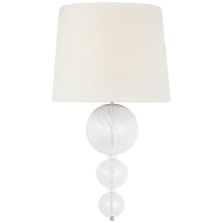 Visual Comfort Signature Canada - JN 2004BSL/CG-L - LED Wall Sconce - Talia - Burnished Silver Leaf and Clear Swirled Glass