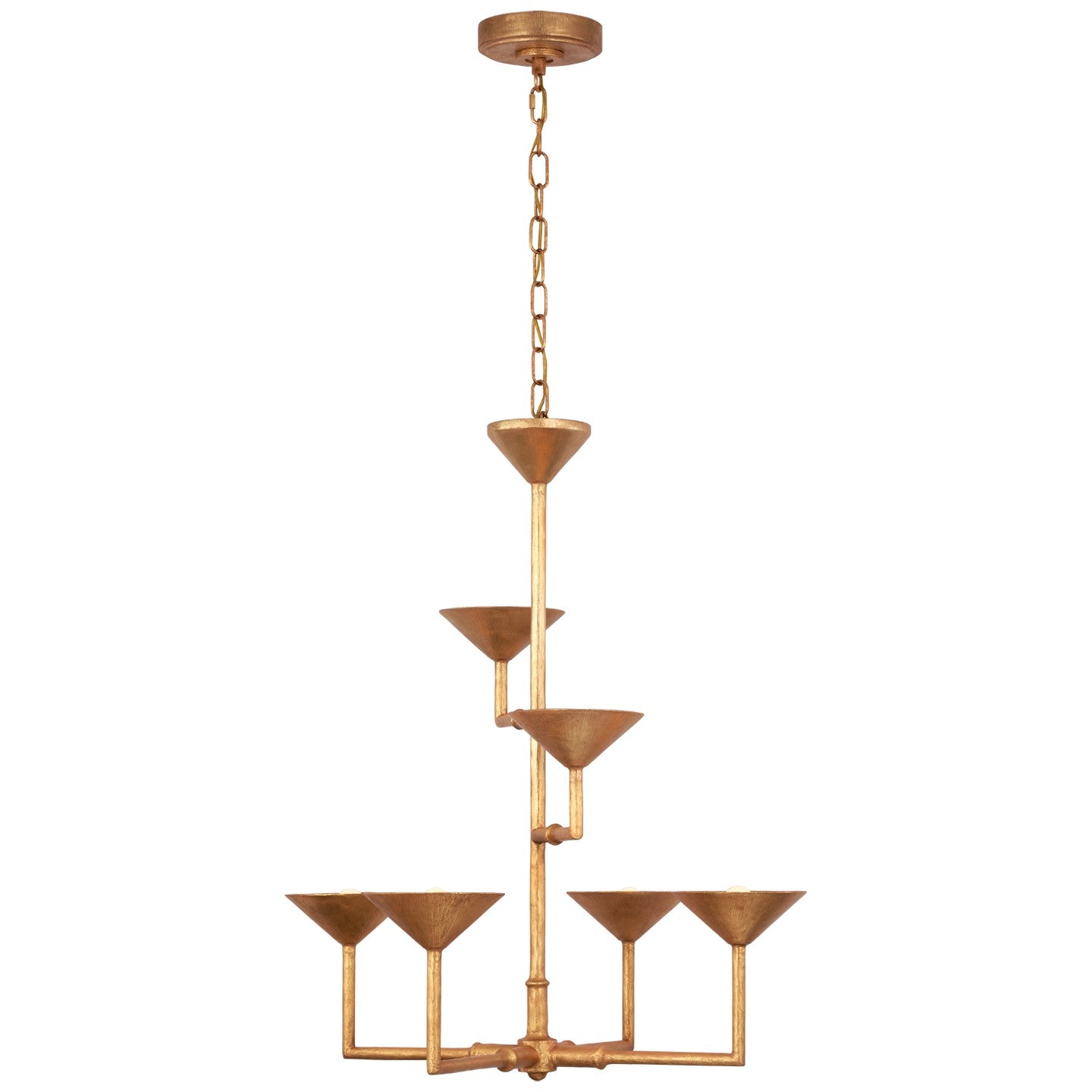 Visual Comfort Signature Canada - JN 5170AGL - LED Chandelier - Eleanor - Antique Gold Leaf
