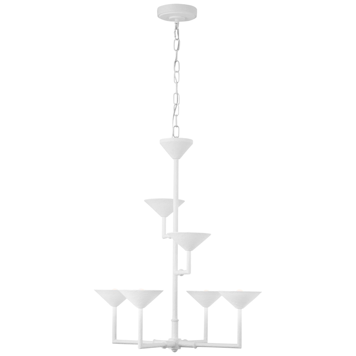 Visual Comfort Signature Canada - JN 5170PW - LED Chandelier - Eleanor - Plaster White