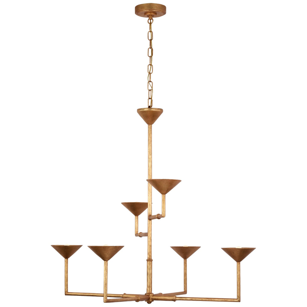 Visual Comfort Signature Canada - JN 5172AGL - LED Chandelier - Eleanor - Antique Gold Leaf