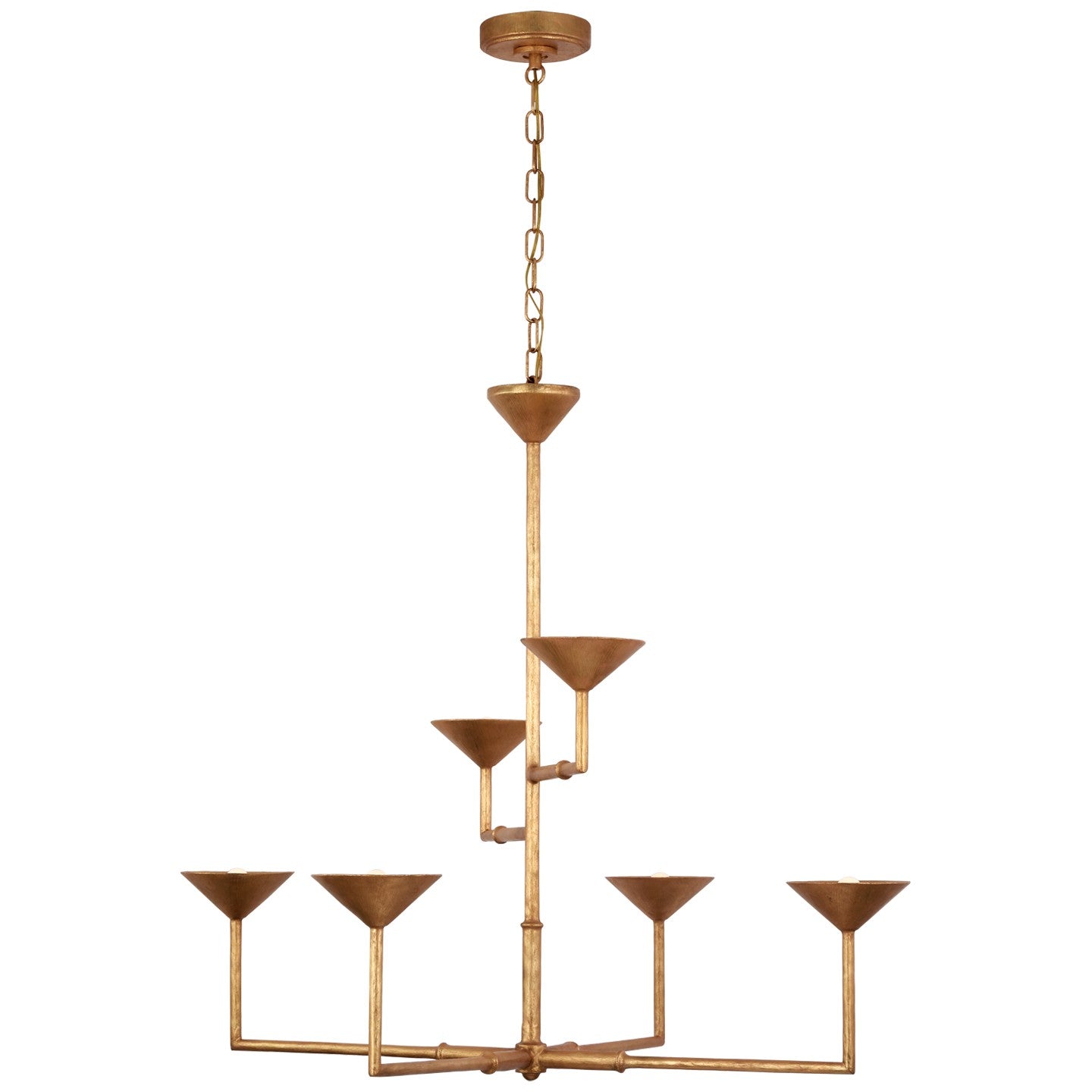 Visual Comfort Signature Canada - JN 5172AGL - LED Chandelier - Eleanor - Antique Gold Leaf