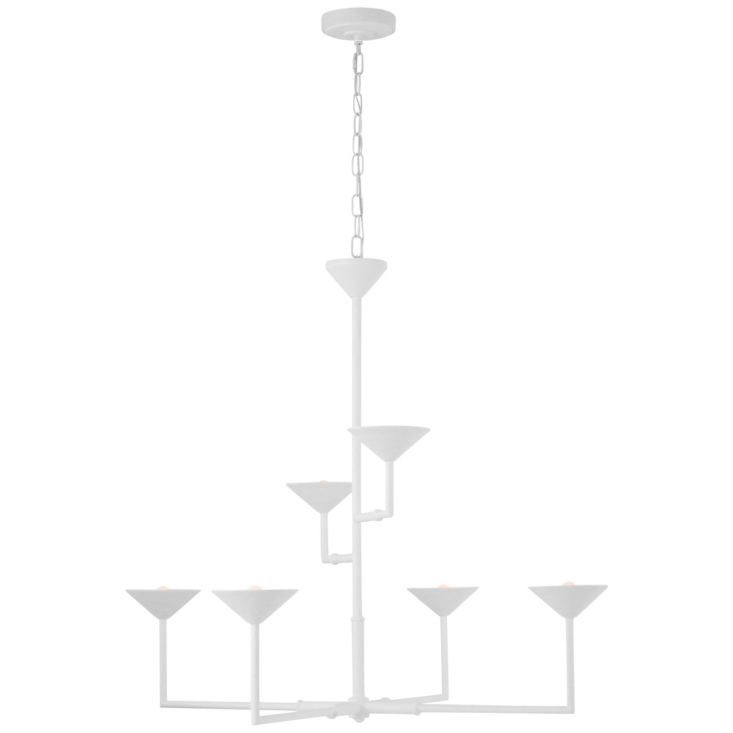 Visual Comfort Signature Canada - JN 5172PW - LED Chandelier - Eleanor - Plaster White