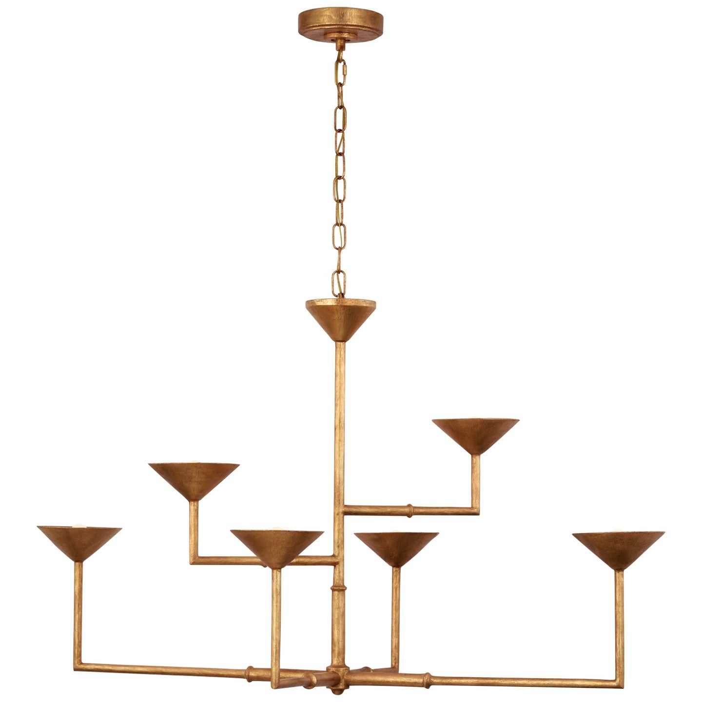 Visual Comfort Signature Canada - JN 5174AGL - LED Chandelier - Eleanor - Antique Gold Leaf