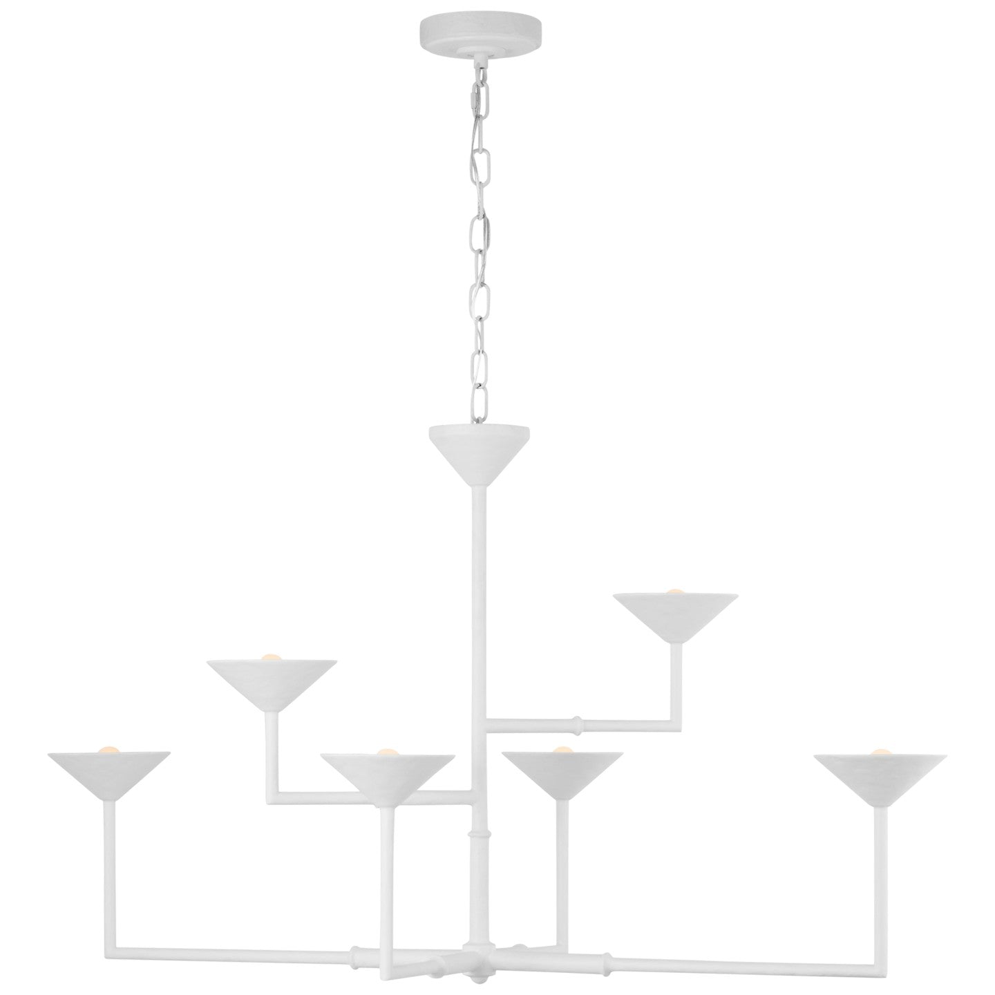 Visual Comfort Signature Canada - JN 5174PW - LED Chandelier - Eleanor - Plaster White