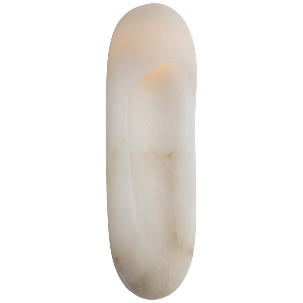 Visual Comfort Signature Canada - KW 2911ALB/AB - LED Wall Sconce - Esculpa - Alabaster and Antique-Burnished Brass