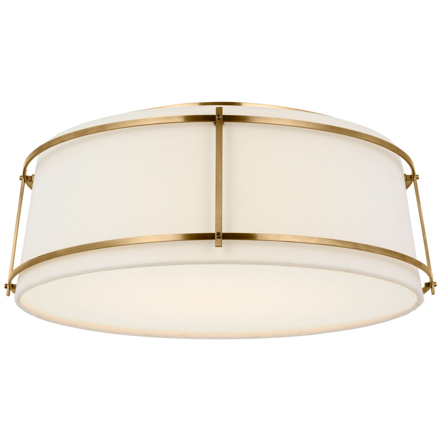Visual Comfort Signature Canada - S 4687HAB-L/FA - LED Flush Mount - Callaway - Hand-Rubbed Antique Brass