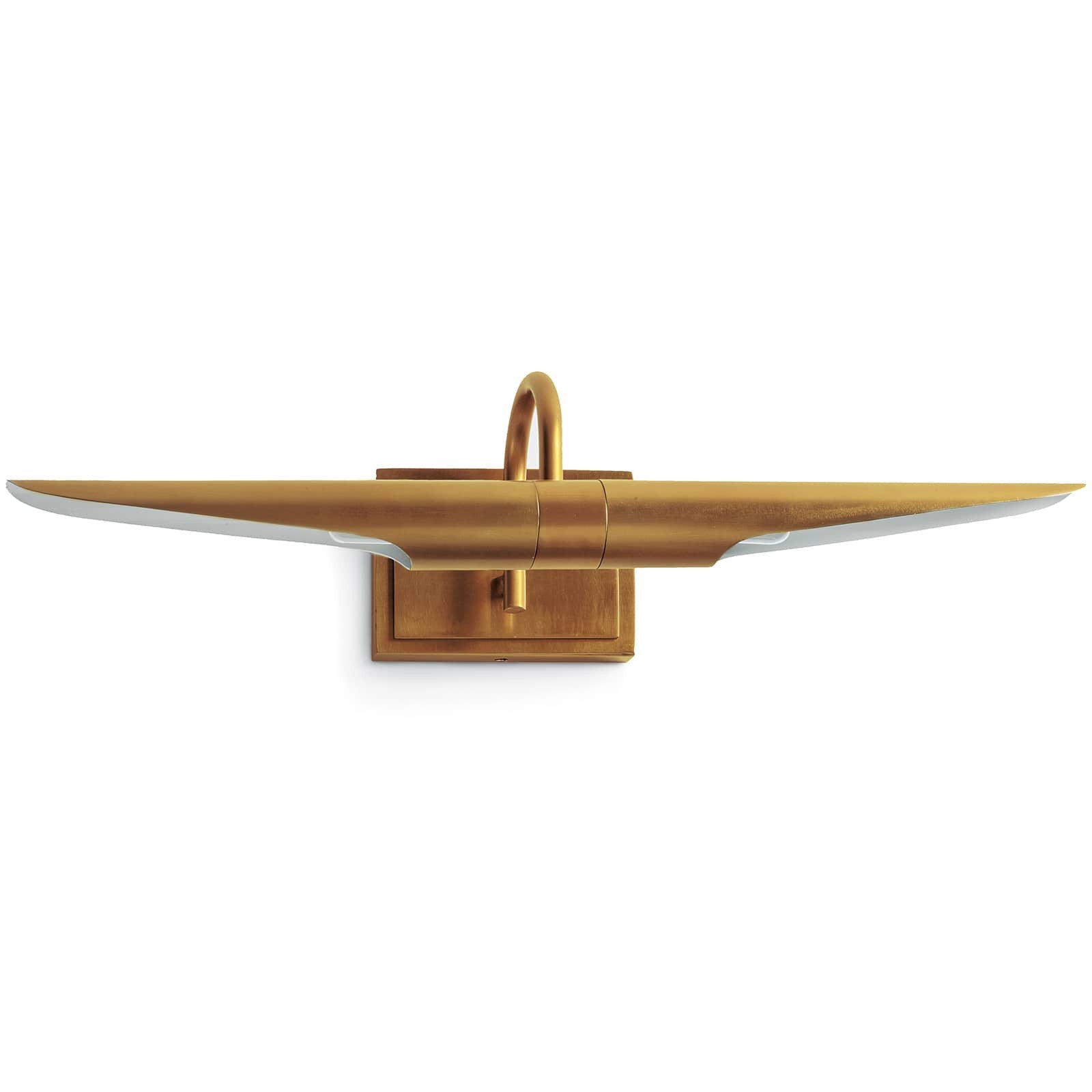 Redford Picture Light, Small Natural Brass