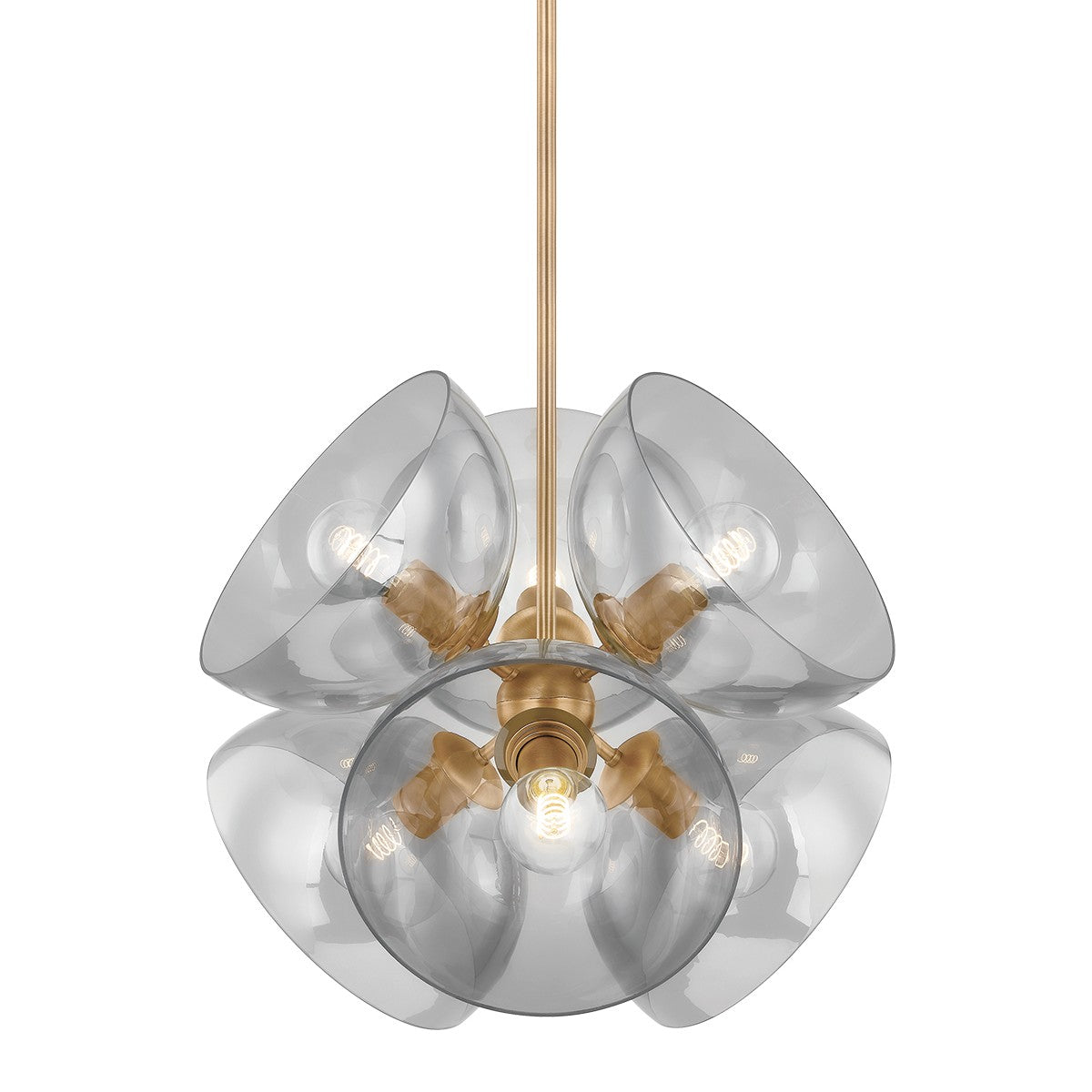 Troy Lighting Canada - F1522-PBR - Six Light Pendant - Salix - Patina Brass