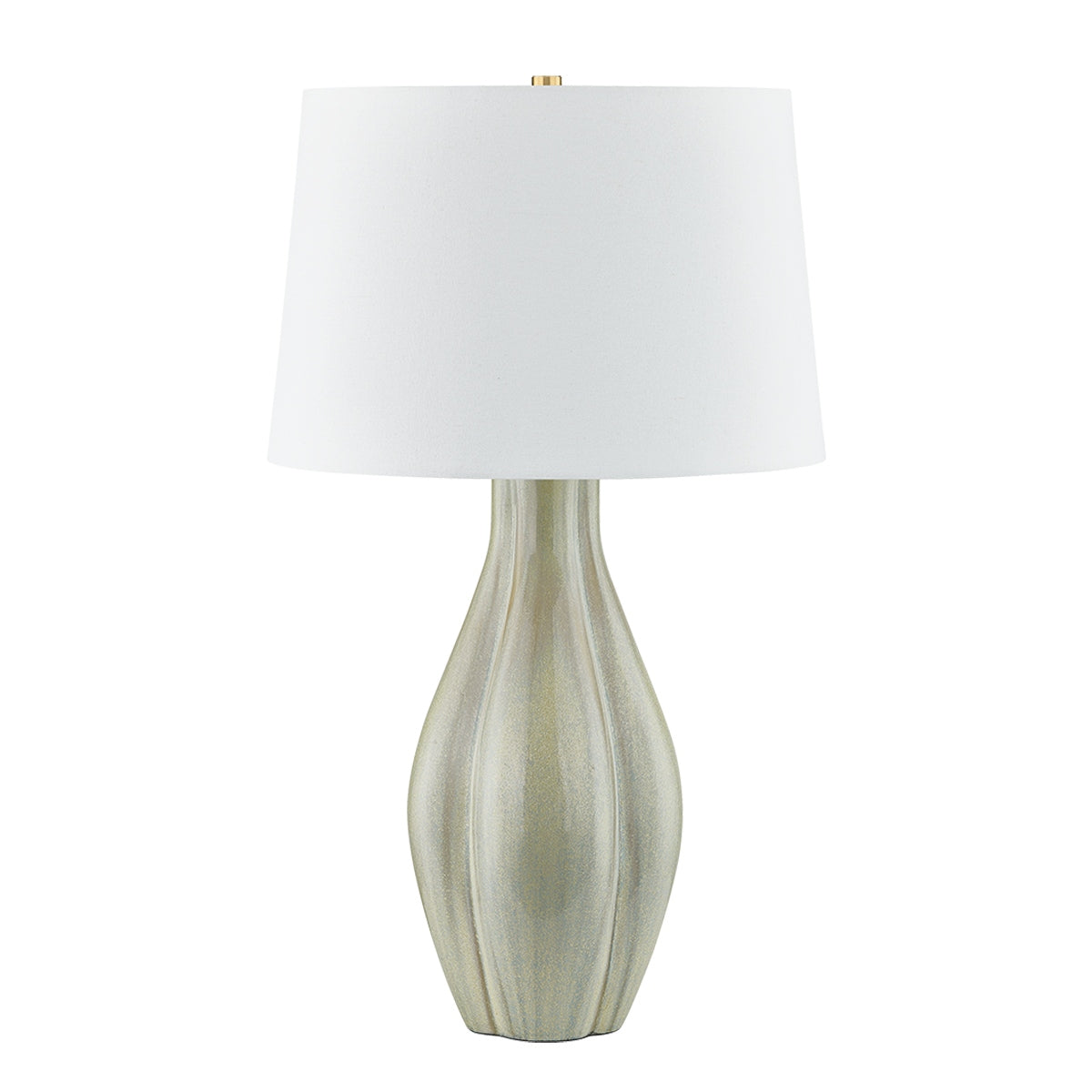 Hudson Valley Canada - L7231-AGB/C02 - One Light Table Lamp - Galloway - Aged Brass/Ceramic Coastal Green