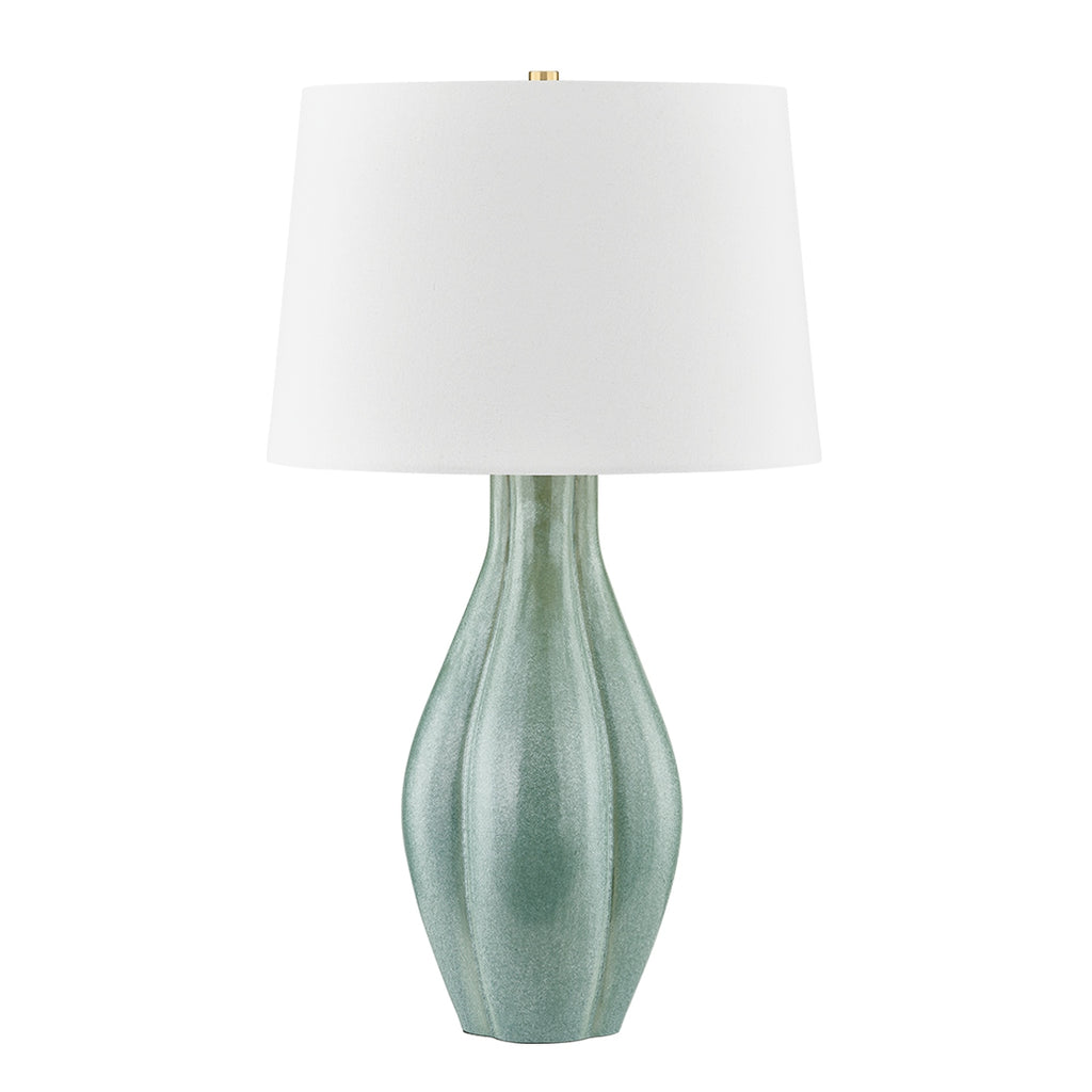 Hudson Valley Canada - L7231-AGB/C09 - One Light Table Lamp - Galloway - Aged Brass/Ceramic Moss Ivory