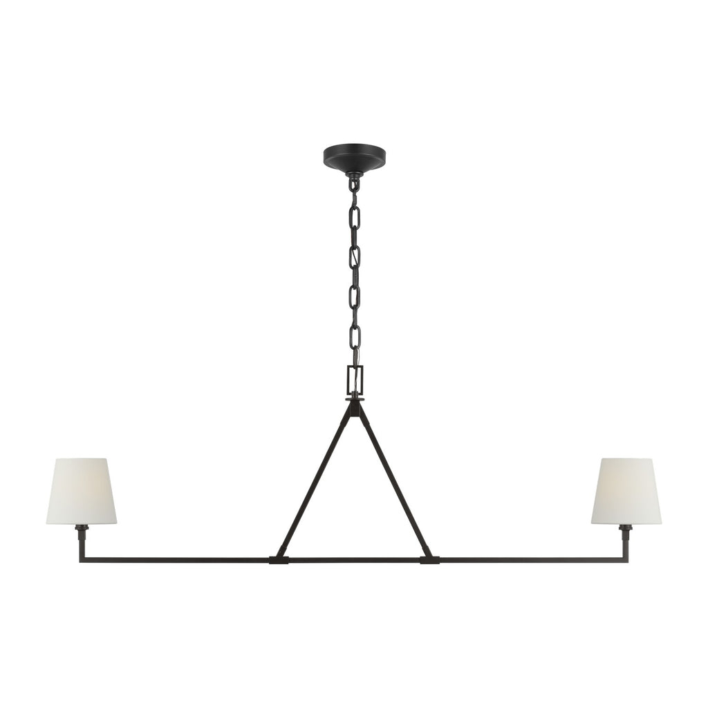 Visual Comfort Studio Canada - CC1732AI - Two Light Linear Chandelier - Perth - Aged Iron