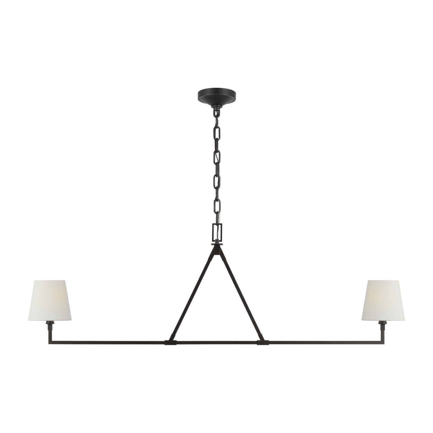 Visual Comfort Studio Canada - CC1732AI - Two Light Linear Chandelier - Perth - Aged Iron