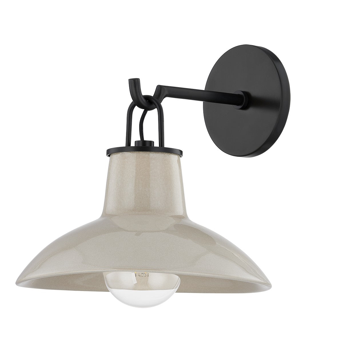 Hudson Valley Canada - 1913-DB/CIC - One Light Wall Sconce - Pottersville - Distressed Bronze/Ceramic Ivory Crackle