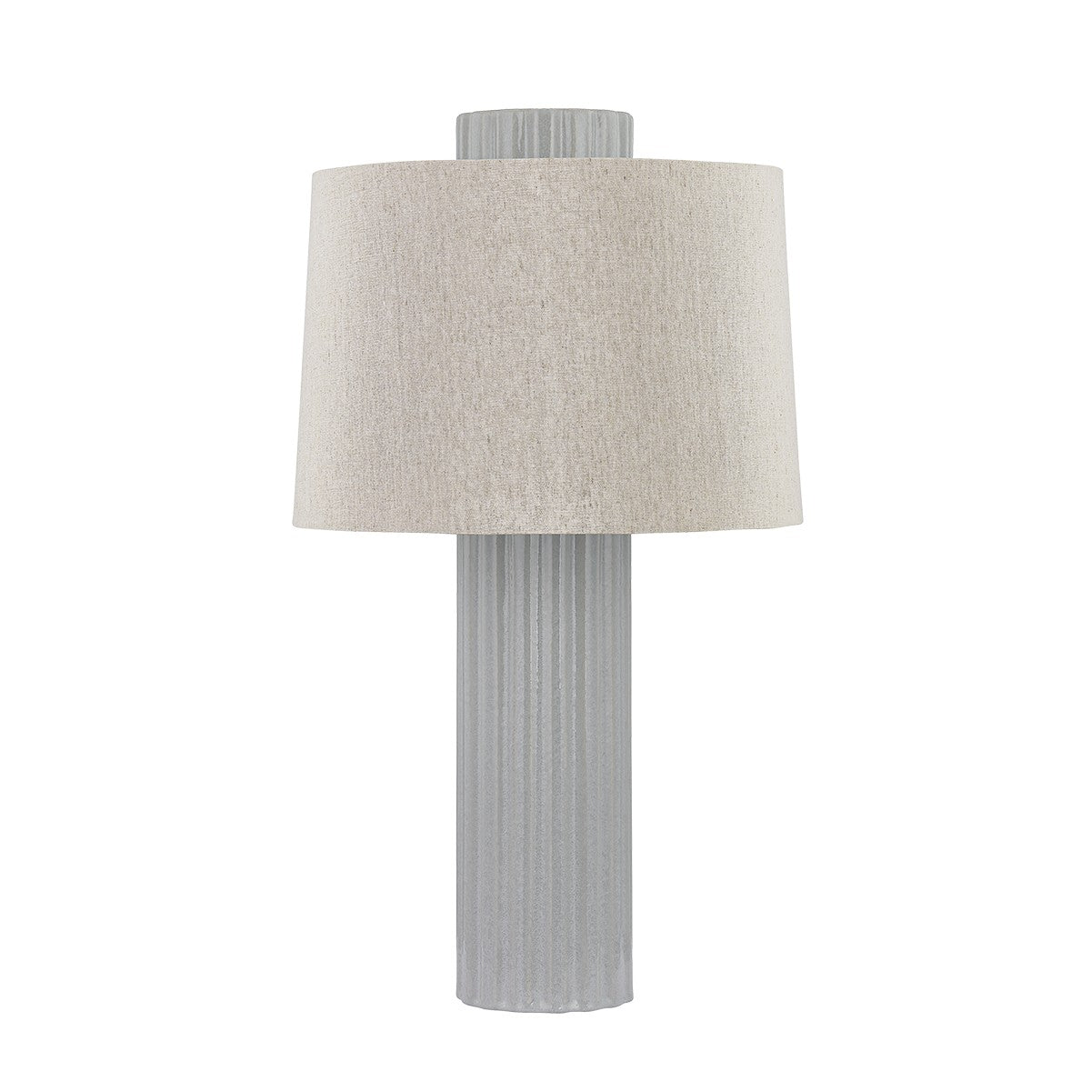 Hudson Valley Canada - L4028-AGB/CSH - One Light Table Lamp - Manchester - Aged Brass/Ceramic Shell Grey