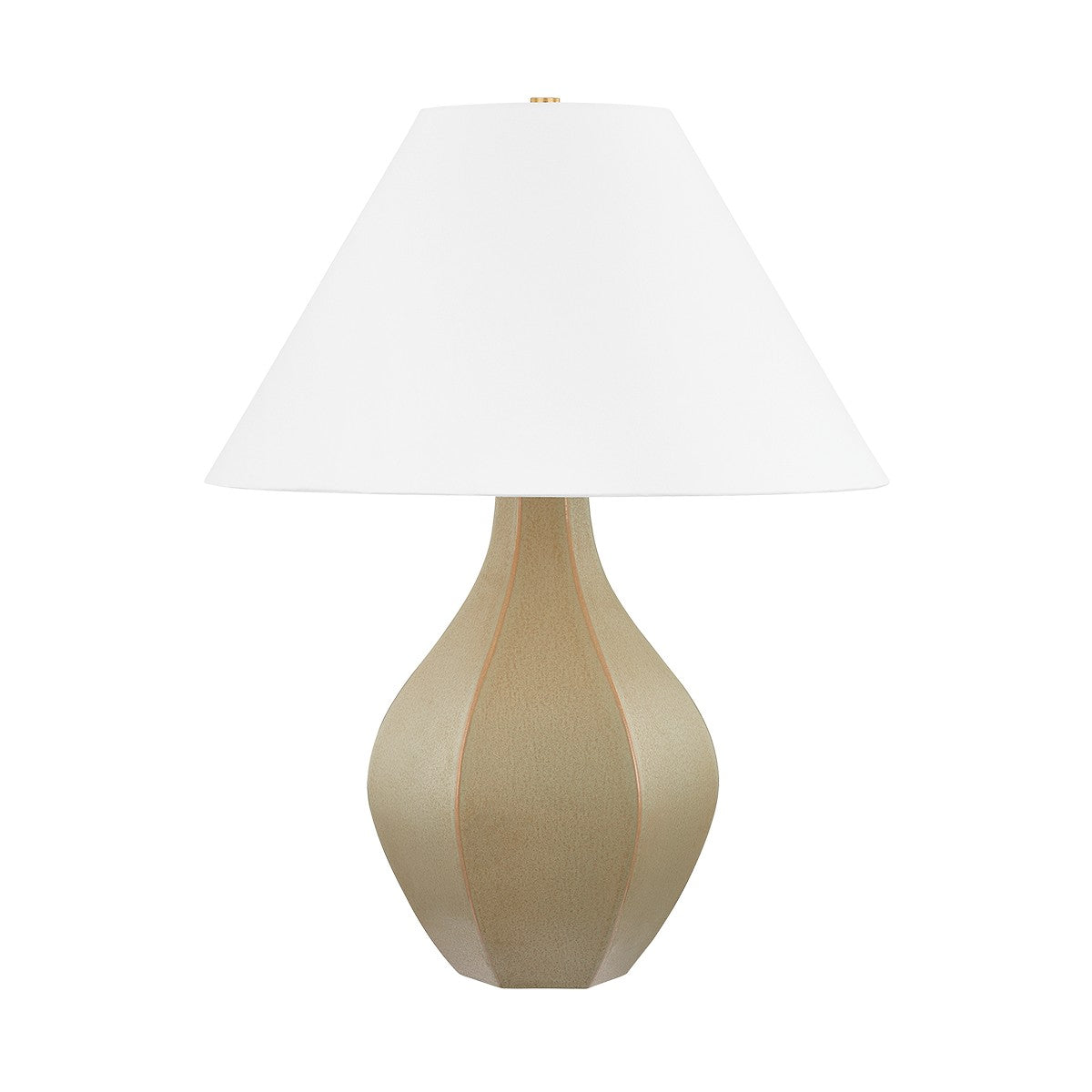 Hudson Valley Canada - L7029-AGB/CCN - One Light Table Lamp - Abescon - Aged Brass/Ceramic Cocoon