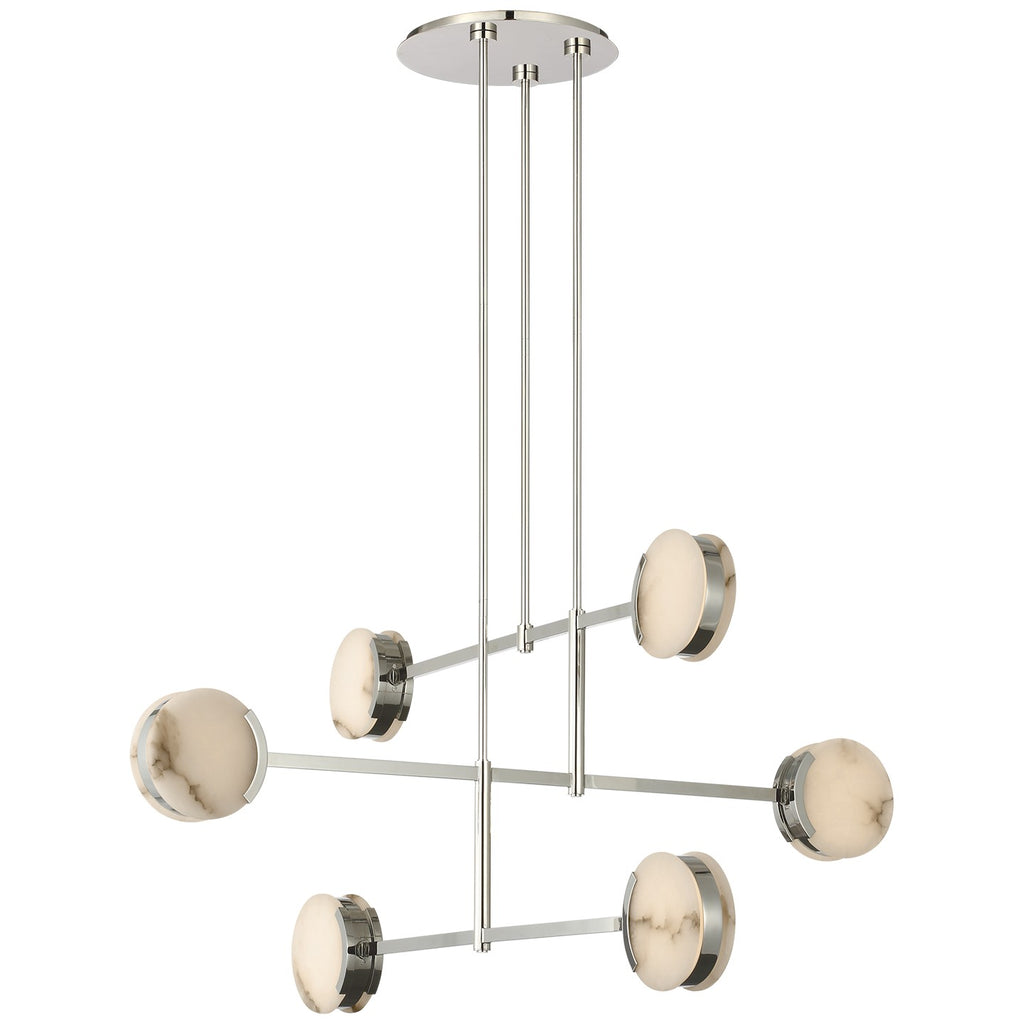 Visual Comfort Signature Canada - KW 5609PN-ALB - LED Chandelier - Melange - Polished Nickel