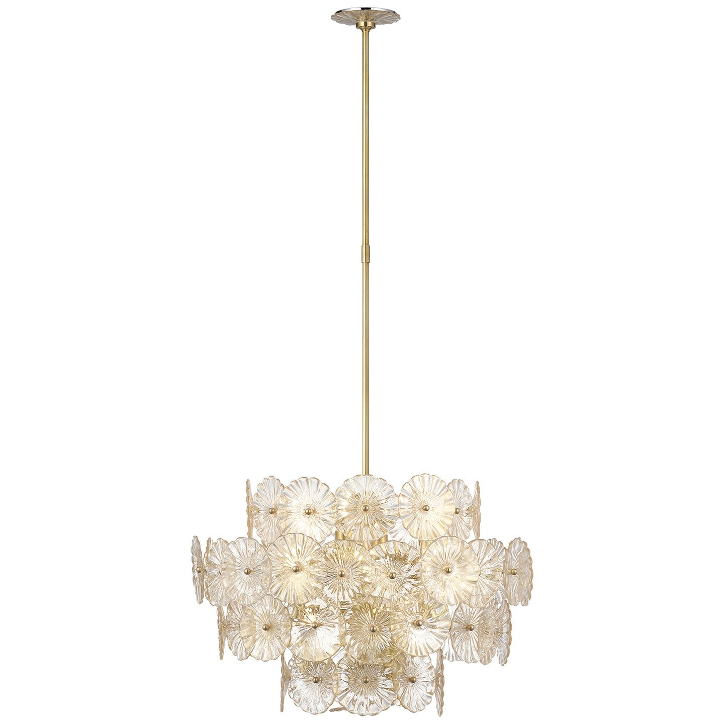 Visual Comfort Signature Canada - JN 5035HAB-GF - LED Chandelier - Gianna - Hand-Rubbed Antique Brass