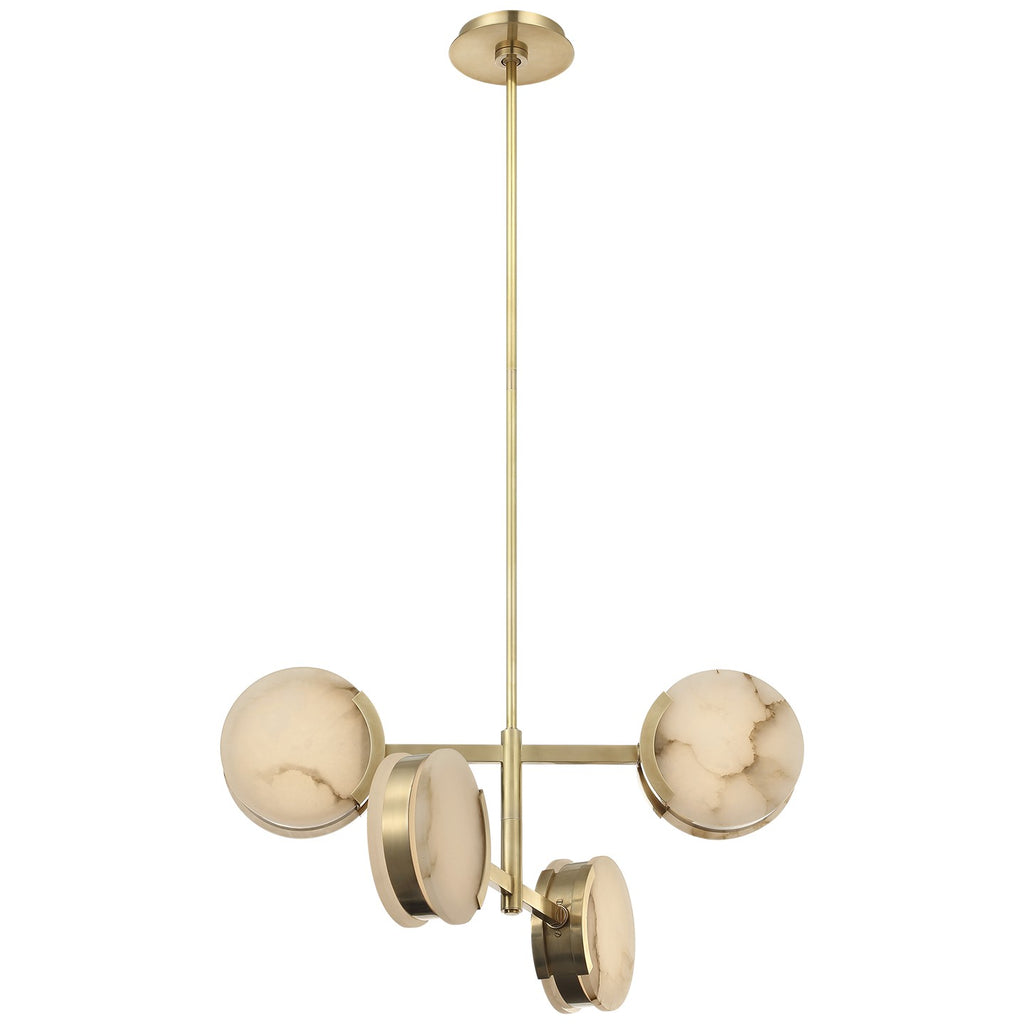 Visual Comfort Signature Canada - KW 5606AB-ALB - LED Semi-Flush Mount - Melange - Antique-Burnished Brass