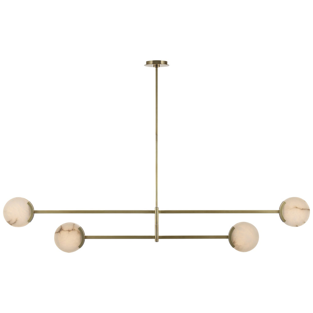 Visual Comfort Signature Canada - KW 5608AB-ALB - LED Chandelier - Melange - Antique-Burnished Brass