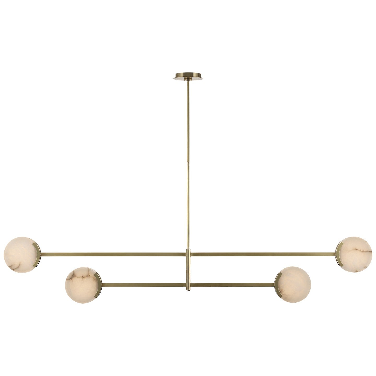 Visual Comfort Signature Canada - KW 5608AB-ALB - LED Chandelier - Melange - Antique-Burnished Brass