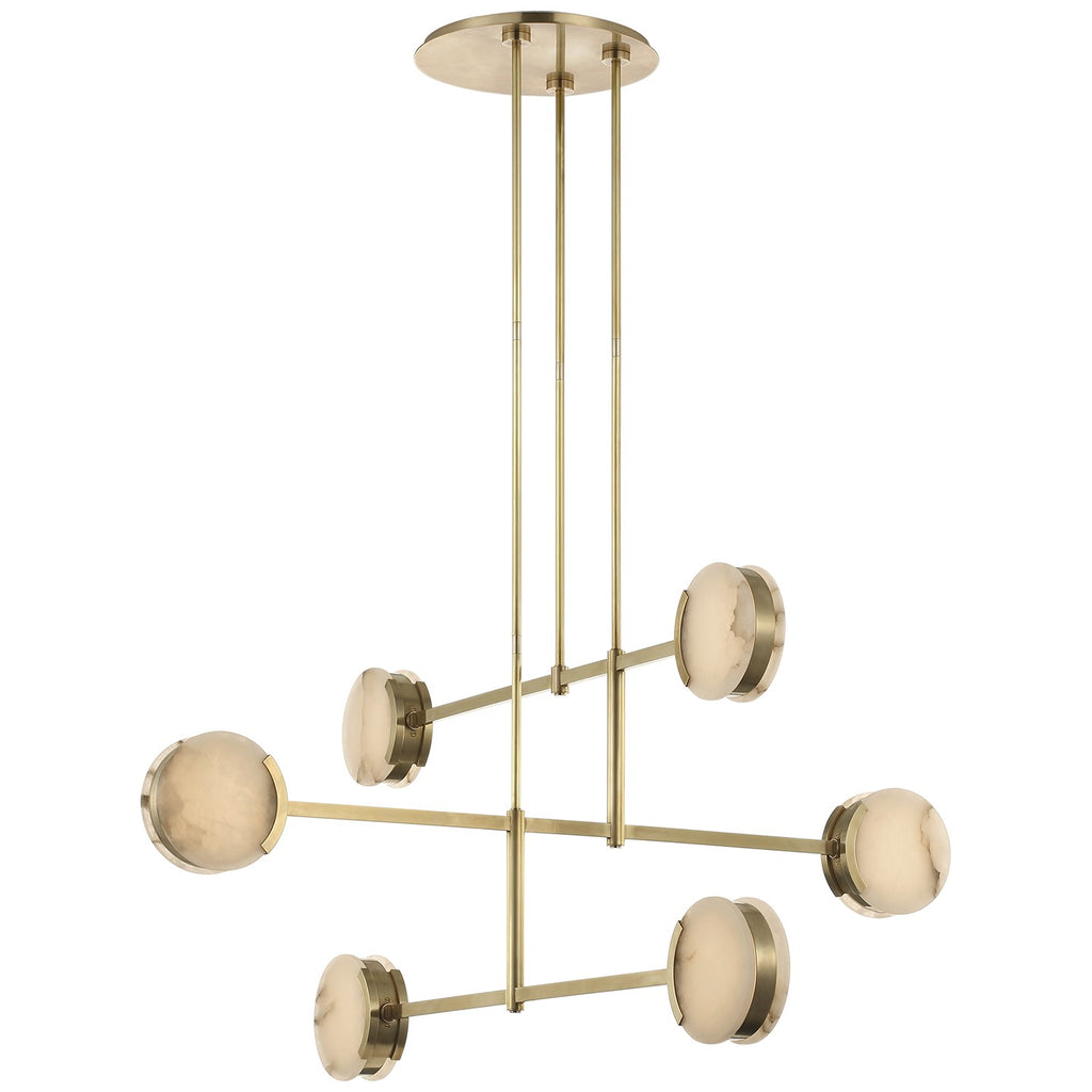 Visual Comfort Signature Canada - KW 5609AB-ALB - LED Chandelier - Melange - Antique-Burnished Brass