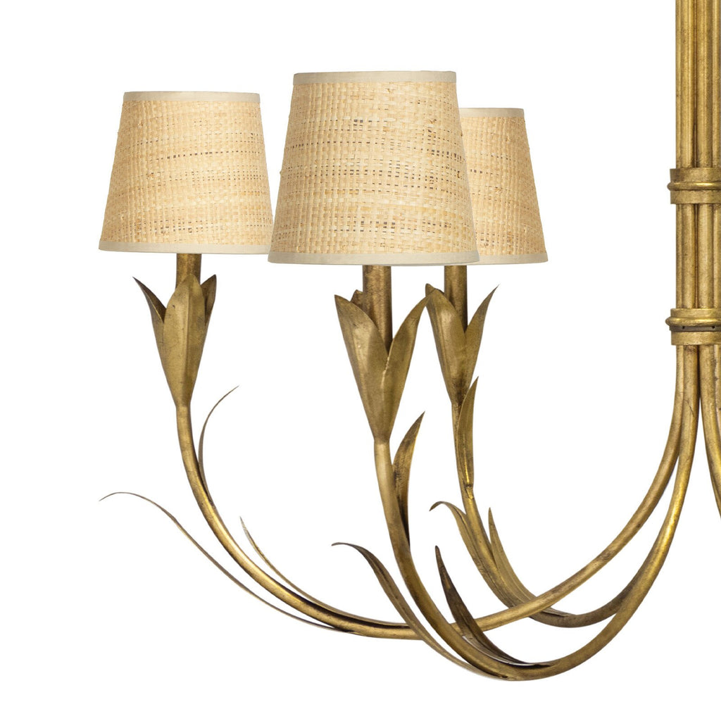River Reed Natural Rattan Chandelier