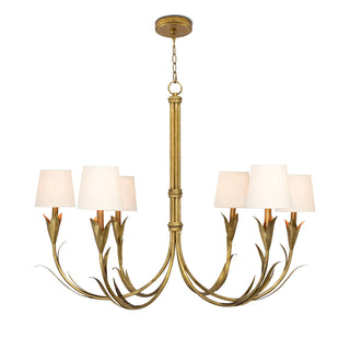 River Reed Six Light Chandelier