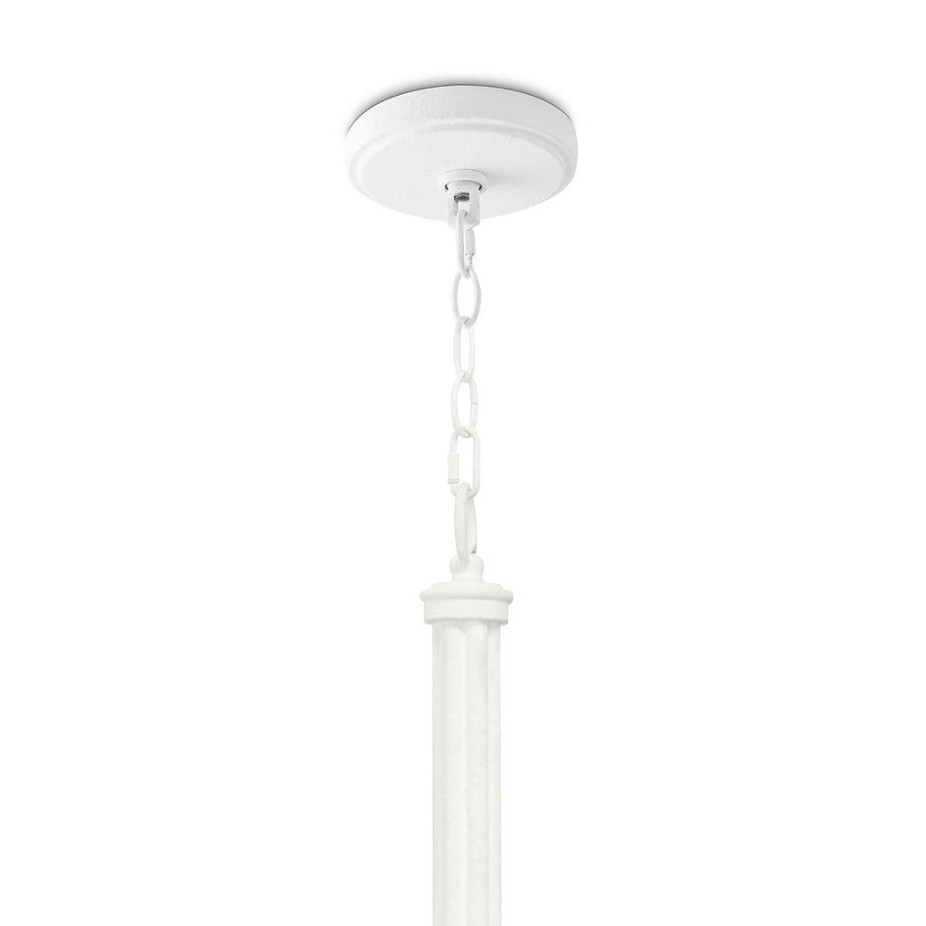 River Reed Chandelier, White