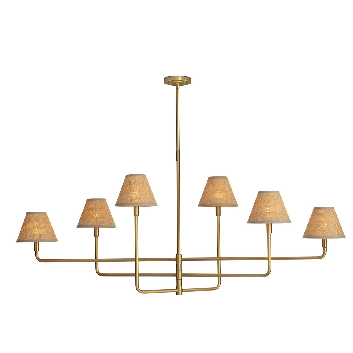 Polly Rattan Chandelier