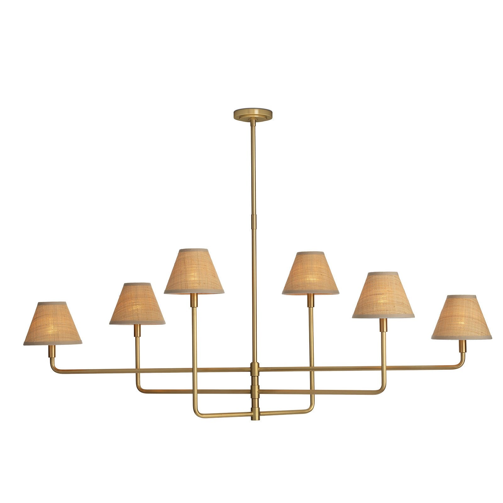 Polly Rattan Chandelier