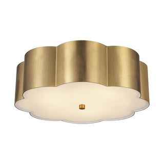 Alora Canada - FM603314BG - Three Light Flush Mount - Blossom - Brushed Gold